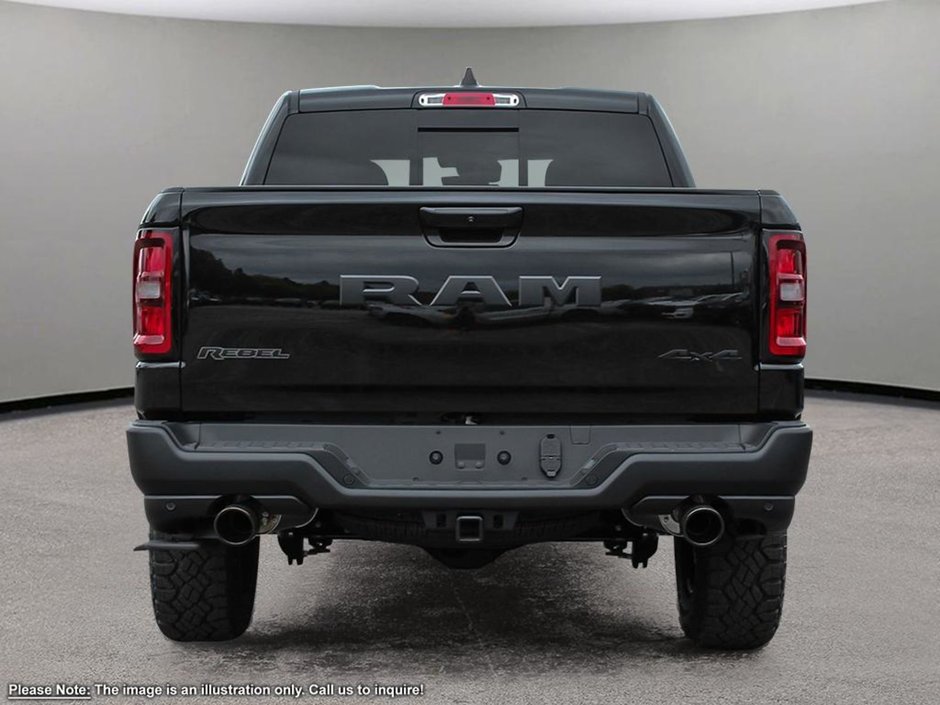 2025 Ram 1500 REBEL X IN DIAMOND BLACK EQUIPPED WITH A 3.0L TWIN TURBO I6 , 4X4 , 8SPD AUTO , 125L TANK , REBEL LVL 2 , REBEL 10TH ANNIVERSARY-4