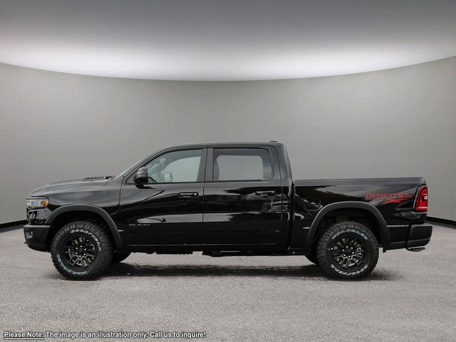2025 Ram 1500 REBEL X IN DIAMOND BLACK EQUIPPED WITH A 3.0L TWIN TURBO I6 , 4X4 , 8SPD AUTO , 125L TANK , REBEL LVL 2 , REBEL 10TH ANNIVERSARY-2