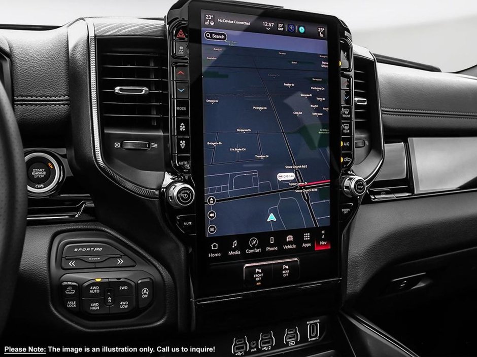 2025 Ram 1500 REBEL X IN DIAMOND BLACK EQUIPPED WITH A 3.0L TWIN TURBO I6 , 4X4 , 8SPD AUTO , 125L TANK , REBEL LVL 2 , REBEL 10TH ANNIVERSARY-21