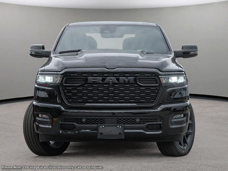 2025 Ram 1500 SPORT IN DIAMOND BLACK EQUIPPED WITH A 3.0 L TWIN TURBO I6 , 4X4 , 8SPD AUTO , 125L TANK , PANORAMIC SUNROOF , SPORT LVL 1 , TEC-1