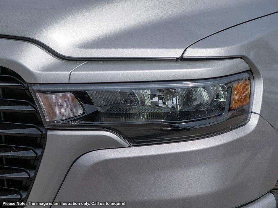 2025 Ram 1500 SPORT IN BILLET SILVER EQUIPPED WITH A 3.0L TWIN TURBO I6 , 4X4 , 8SPD AUTO , SPORT HOOD , PANORAMIC SUNROOF , BACKUP CAM , HEAT-9