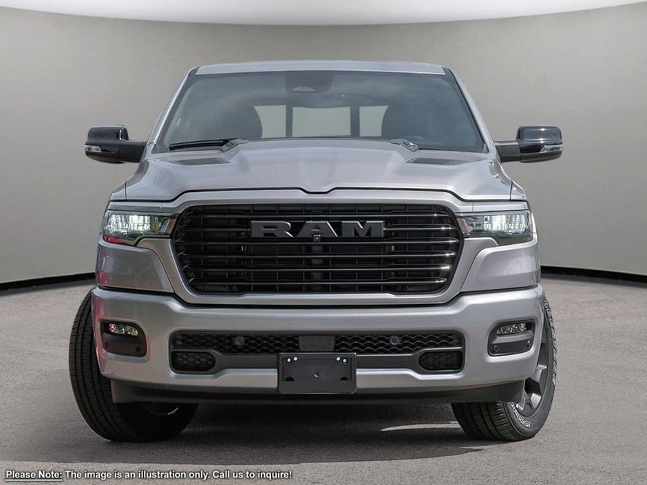 2025 Ram 1500 SPORT IN BILLET SILVER EQUIPPED WITH A 3.0L TWIN TURBO I6 , 4X4 , 8SPD AUTO , SPORT HOOD , PANORAMIC SUNROOF , BACKUP CAM , HEAT-1