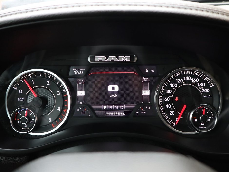 2023 Ram 2500 LARAMIE MEGA CAB NIGHT EDITION IN GRANITE CRYSTAL EQUIPPED WITH A 6.7L CUMMINS TURBO DIESEL I6 , 4X4 , 6SPD AUTO , SUNROOF , LAR-30