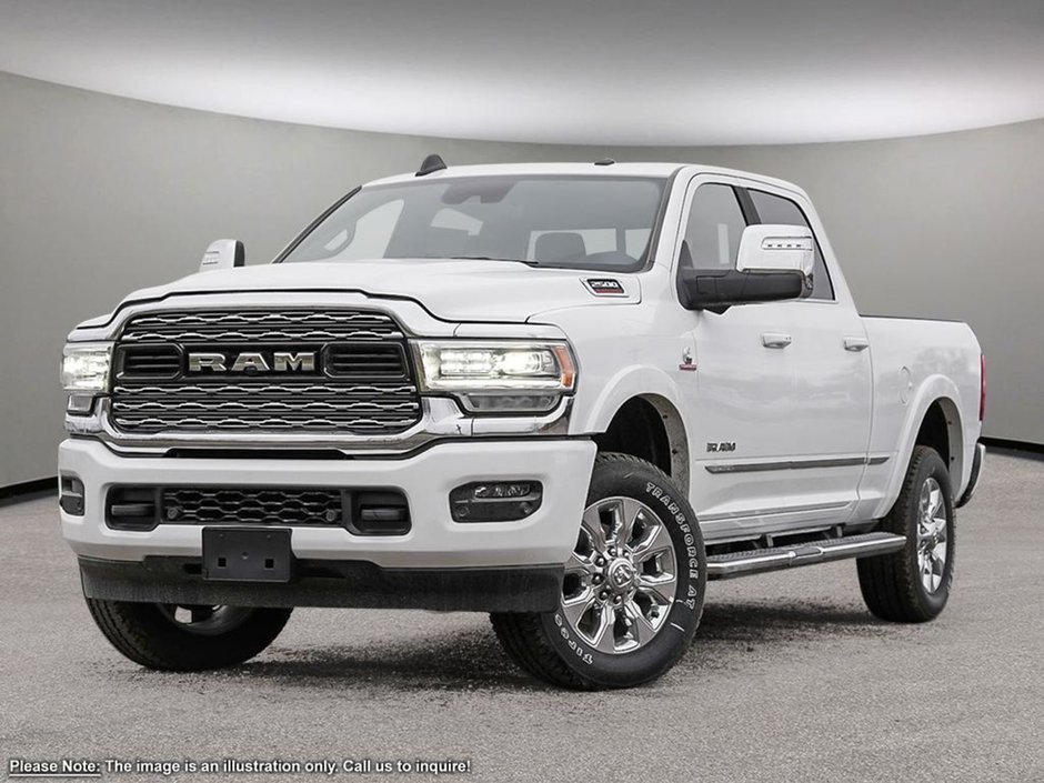 2024 Ram 2500 LIMITED IN BRIGHT WHITE EQUIPPED WITH A 6.7L CUMMINS TURBO , 4X4 , 6SPD AUTO , SUNROOF , LIMITED LVL 1 , 5TH WHEEL & GOOSNECK TO-0