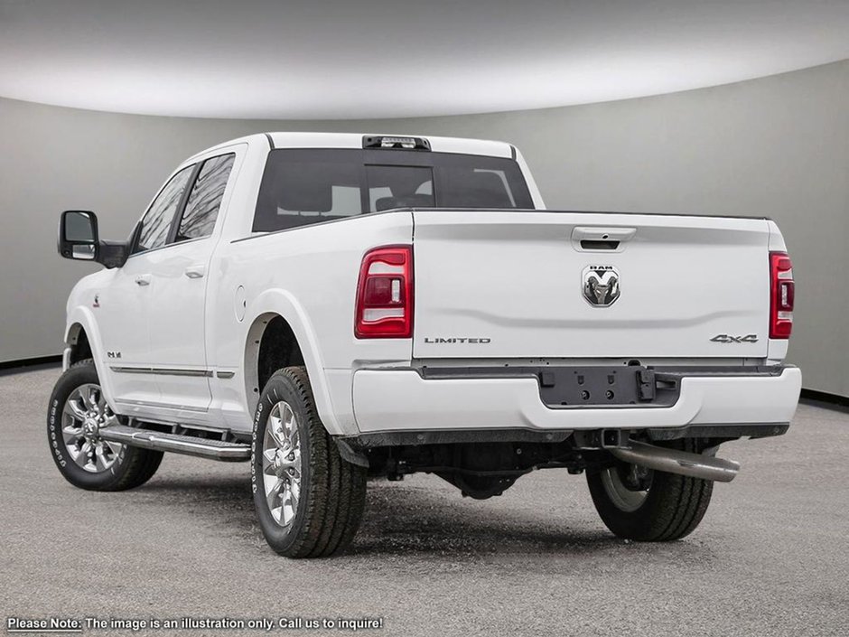 2024 Ram 2500 LIMITED IN BRIGHT WHITE EQUIPPED WITH A 6.7L CUMMINS TURBO , 4X4 , 6SPD AUTO , SUNROOF , LIMITED LVL 1 , 5TH WHEEL & GOOSNECK TO-3
