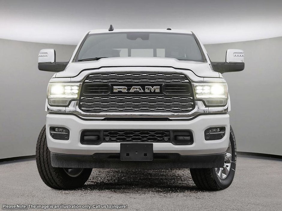 2024 Ram 2500 LIMITED IN BRIGHT WHITE EQUIPPED WITH A 6.7L CUMMINS TURBO , 4X4 , 6SPD AUTO , SUNROOF , LIMITED LVL 1 , 5TH WHEEL & GOOSNECK TO-1