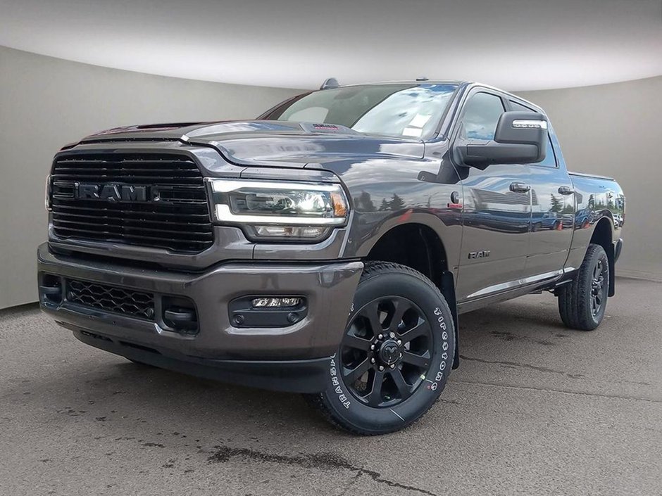 2024 Ram 2500 LARAMIE NIGHT EDITION IN GRANITE METALLIC EQUIPPED WITH A 6.7L CUMMINS TURBO DIESEL , 4X4 , 6SPD AUTO , SUNROOF , TONNEAU , LARA-0