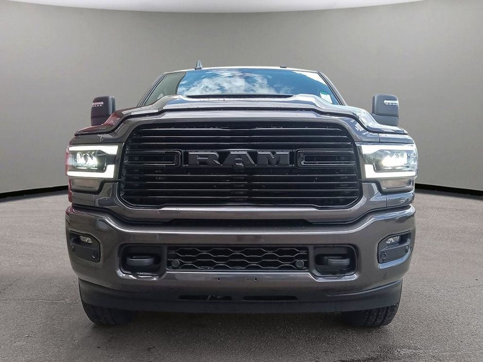 2024 Ram 2500 LARAMIE NIGHT EDITION IN GRANITE METALLIC EQUIPPED WITH A 6.7L CUMMINS TURBO DIESEL , 4X4 , 6SPD AUTO , SUNROOF , TONNEAU , LARA-1