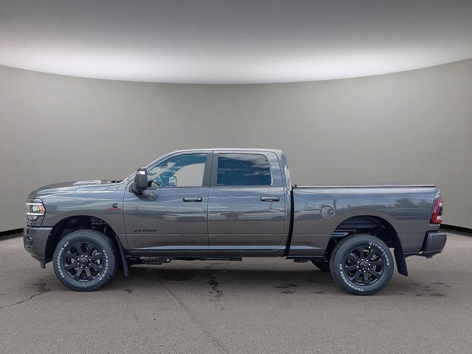 2024 Ram 2500 LARAMIE NIGHT EDITION IN GRANITE METALLIC EQUIPPED WITH A 6.7L CUMMINS TURBO DIESEL , 4X4 , 6SPD AUTO , SUNROOF , TONNEAU , LARA-2