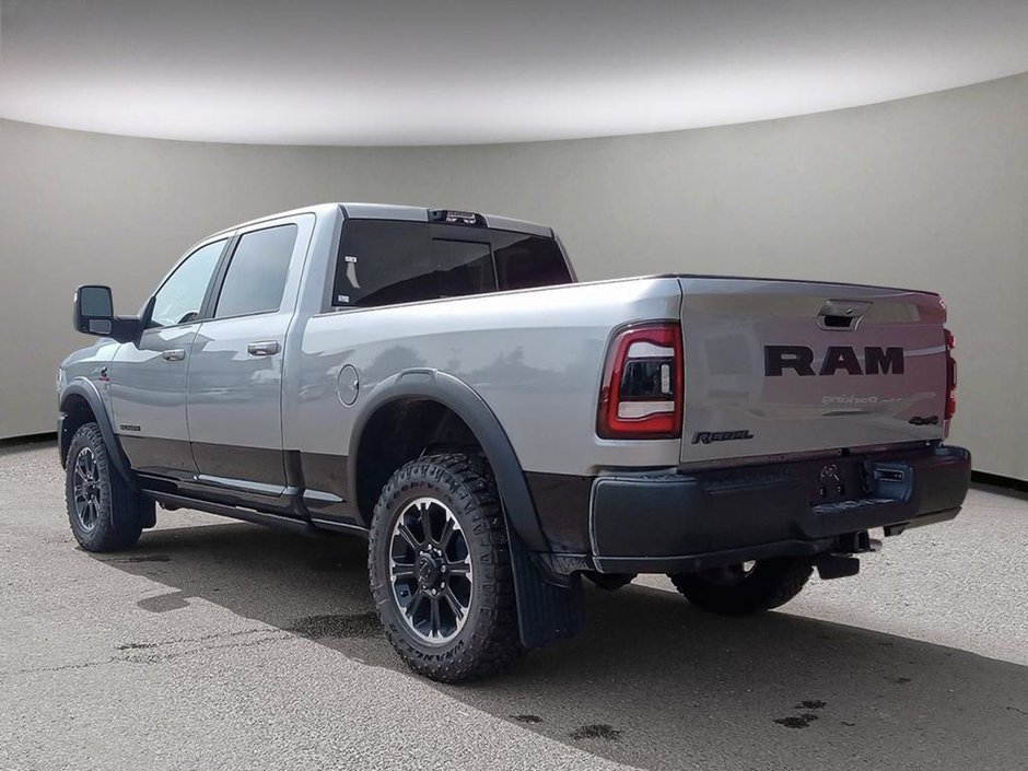 2024 Ram 2500 REBEL IN BILLET SILVER EQUIPPED WITH A 6.7L CUMMINS TURBO DIESEL , 4X4 , 6SPD AUTO , REAR AUTO LVL AIR SUSPENSION , POWER RUNNIN-3