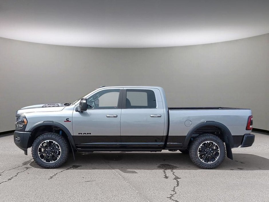 2024 Ram 2500 REBEL IN BILLET SILVER EQUIPPED WITH A 6.7L CUMMINS TURBO DIESEL , 4X4 , 6SPD AUTO , REAR AUTO LVL AIR SUSPENSION , POWER RUNNIN-2