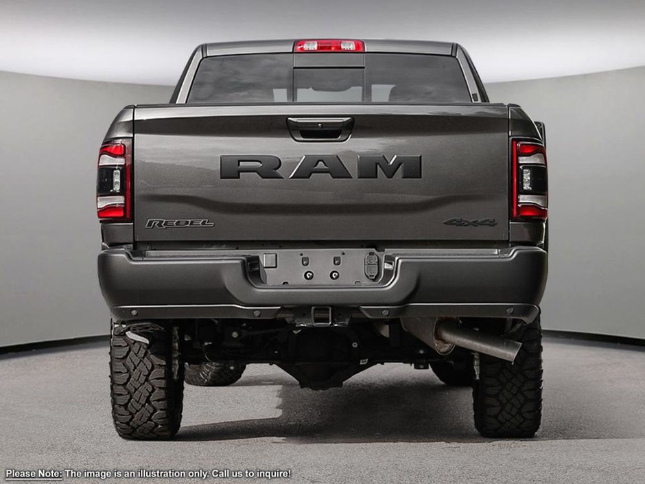2024 Ram 2500 REBEL IN GRANITE METALLIC EQUIPPED WITH A 6.7L CUMMINS TURBO DIESEL , 4X4 , 6SPD AUTO , REAR AUTO LVL AIR SUSPENSION , POWER RUN-4