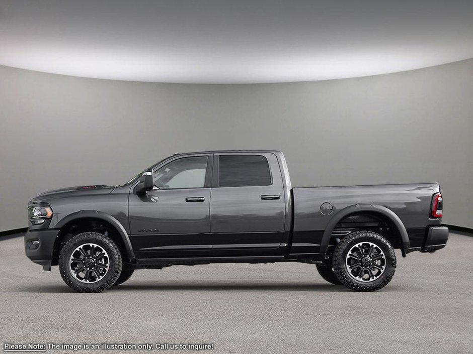 2024 Ram 2500 REBEL IN GRANITE METALLIC EQUIPPED WITH A 6.7L CUMMINS TURBO DIESEL , 4X4 , 6SPD AUTO , REAR AUTO LVL AIR SUSPENSION , POWER RUN-2