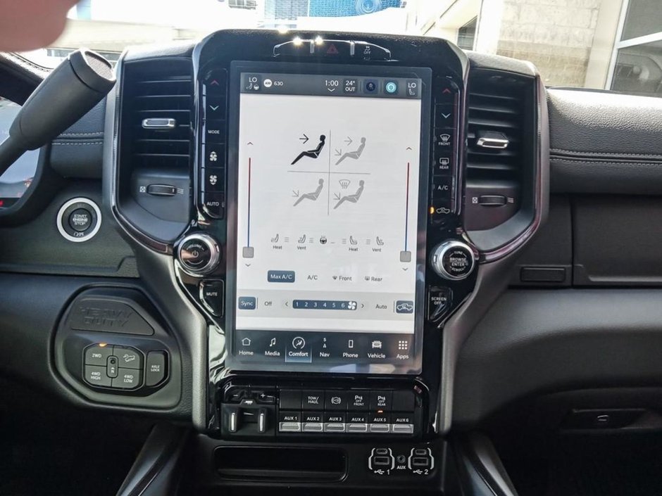 2024 Ram 2500 REBEL IN DIAMOND BLACK EQUIPPED WITH A 6.7L CUMMINS TURBO DIESEL , 6SPD AUTO , 4X4 , TOWING TECH GROUP , LVL 1 EQUIPMENT , 20INC-17