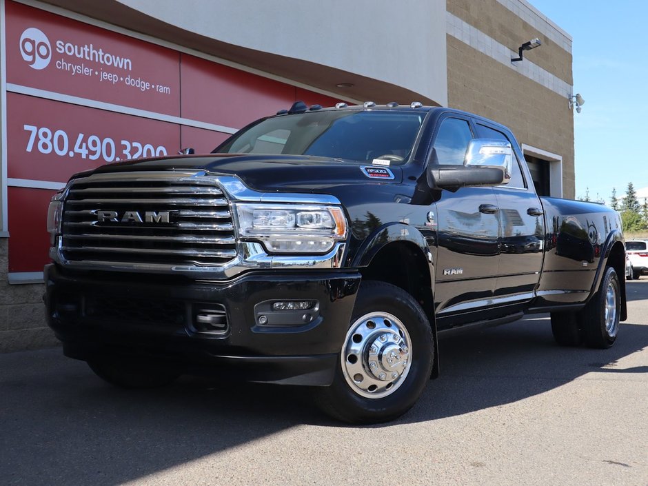 2023 Ram 3500 LIMITED LONGHORN IN DIAMOND BLACK EQUIPPED WITH A 6.7L HO CUMMINS TUBRO DIESEL I6 , 4X4 , 6SPD AISIN HD AUTO , DUALLY , REAR AUT-0