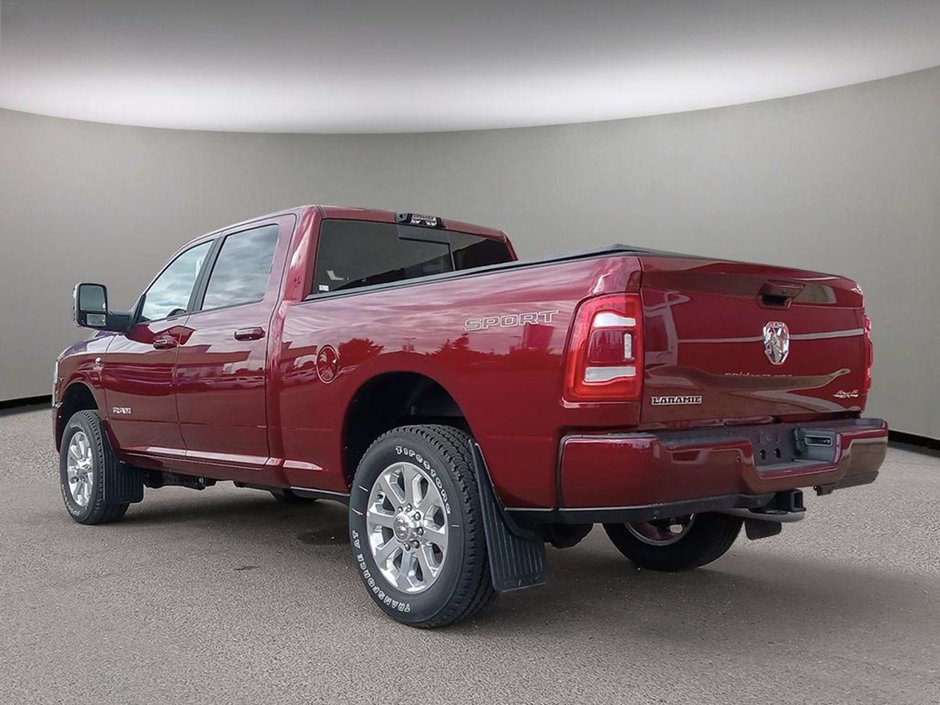 2024 Ram 3500 LARAMIE IN RED PEARL EQUIPPED WITH A 6.7L CUMMINS TURBO DIESEL I6 , 4X4 , 6SPD AUTO , SUNROOF , REAR AUTO LEVELLING AIR SUSPENSI-3