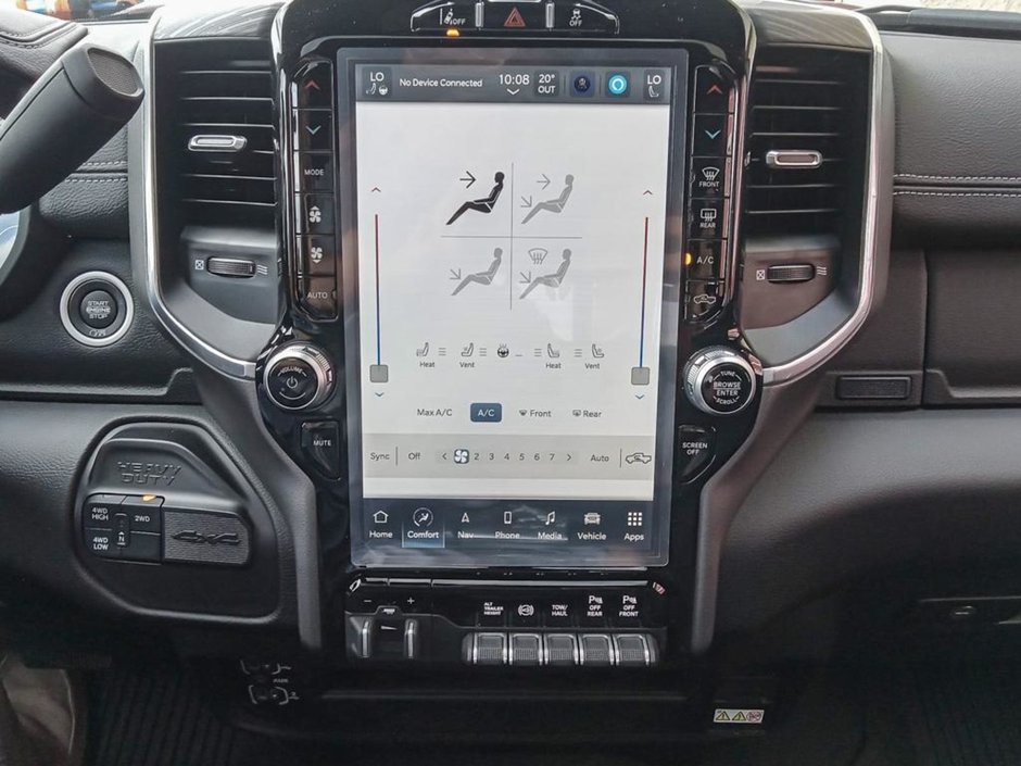 2024 Ram 3500 LARAMIE IN RED PEARL EQUIPPED WITH A 6.7L CUMMINS TURBO DIESEL I6 , 4X4 , 6SPD AUTO , SUNROOF , REAR AUTO LEVELLING AIR SUSPENSI-17