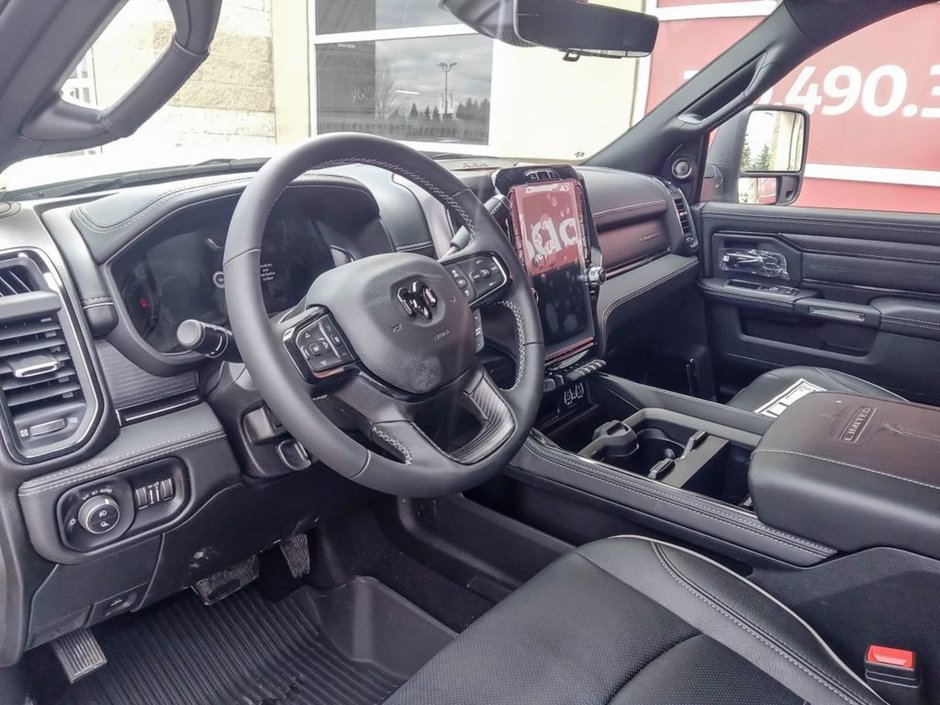 2024 Ram 3500 LIMITED NIGHT EDITION IN BRIGHT WHITE EQUIPPED WITH A 6.7L CUMMINS TURBO DIESEL I6 , 4X4 , 6SPD AUTO , SUNROOF , LIMITED LVL 1 ,-12