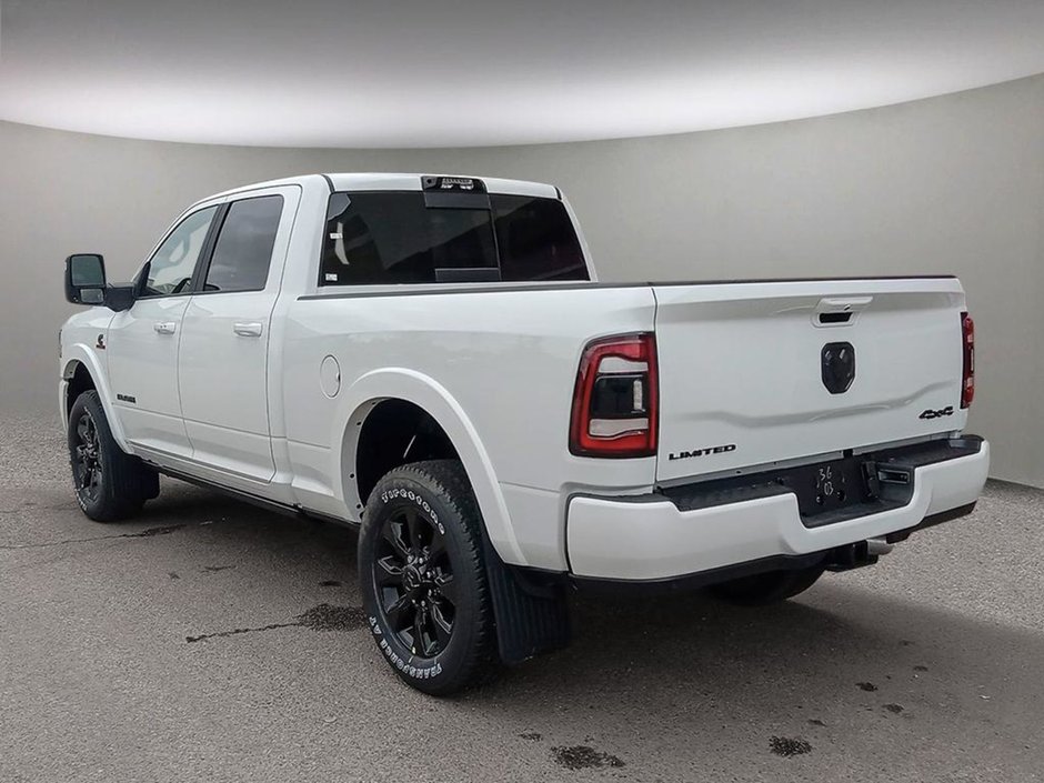 2024 Ram 3500 LIMITED NIGHT EDITION IN BRIGHT WHITE EQUIPPED WITH A 6.7L CUMMINS TURBO DIESEL I6 , 4X4 , 6SPD AUTO , SUNROOF , LIMITED LVL 1 ,-3