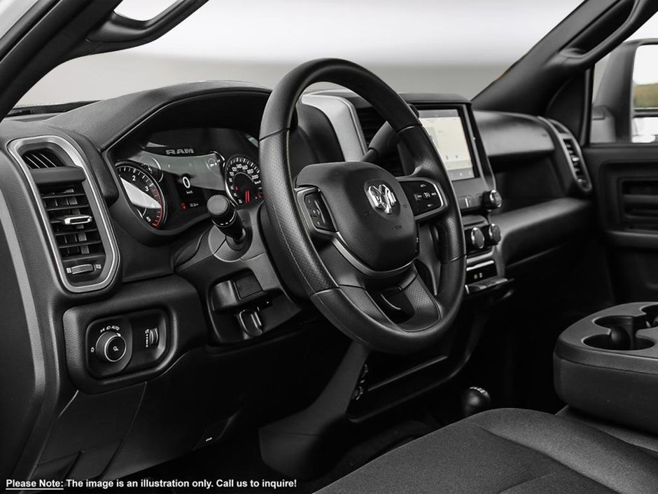 2024 Ram 3500 TRADESMAN IN BRIGHT WHITE EQUIPPED WITH A 6.7L CUMMINS TURBO DIESEL I6 , 4X4 , 6SPD AUTO , DUALLY , TRAILER BRAKE CONTROL , 8.4I-11