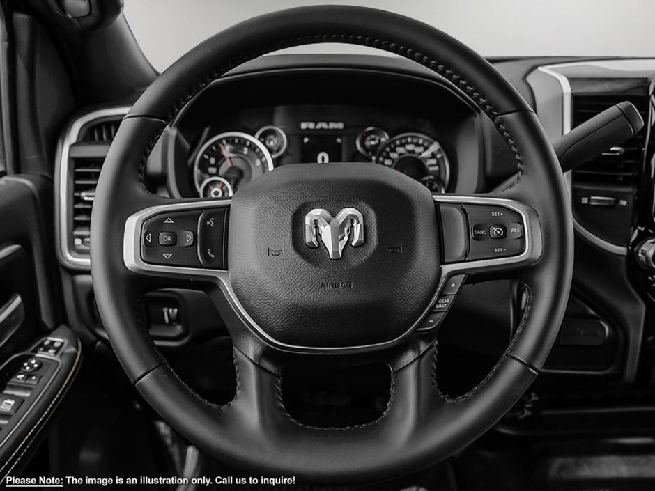 2024 Ram 3500 BIG HORN IN DIAMOND BLACK EQUIPPED WITH A 6.7L CUMMINS TURBO DIESEL I6 , 4X4 , 6SPD AUTO , DUALLY , ALPINE AUDIO , 189L TANK , L-11