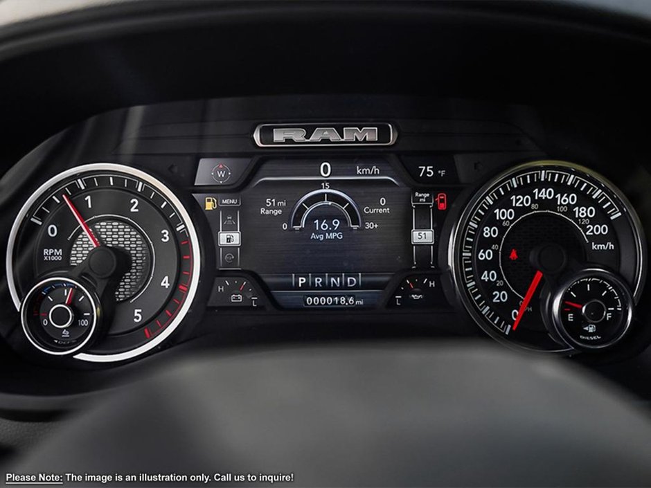 2024 Ram 3500 BIG HORN IN DIAMOND BLACK EQUIPPED WITH A 6.7L CUMMINS TURBO DIESEL I6 , 4X4 , 6SPD AUTO , REAR AUTO LVL AIR SUSPENSION , ALPINE-11