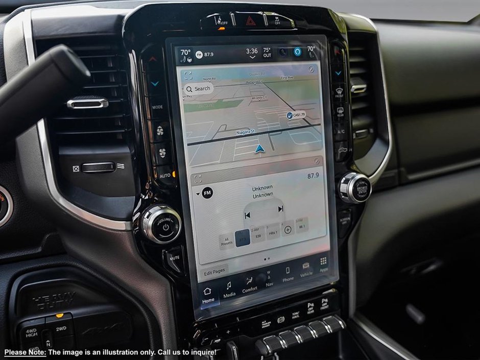 2024 Ram 3500 BIG HORN IN DIAMOND BLACK EQUIPPED WITH A 6.7L CUMMINS TURBO DIESEL I6 , 4X4 , 6SPD AUTO , REAR AUTO LVL AIR SUSPENSION , ALPINE-15