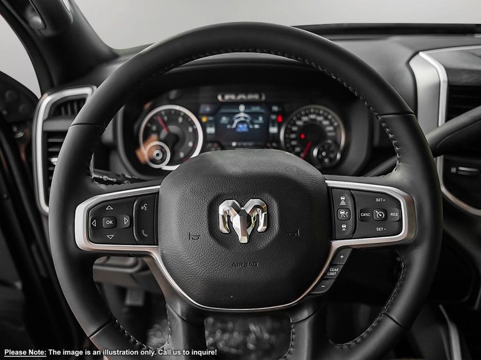 2024 Ram 3500 BIG HORN IN DIAMOND BLACK EQUIPPED WITH A 6.7L CUMMINS TURBO DIESEL I6 , 4X4 , 6SPD AUTO , REAR AUTO LVL AIR SUSPENSION , ALPINE-10