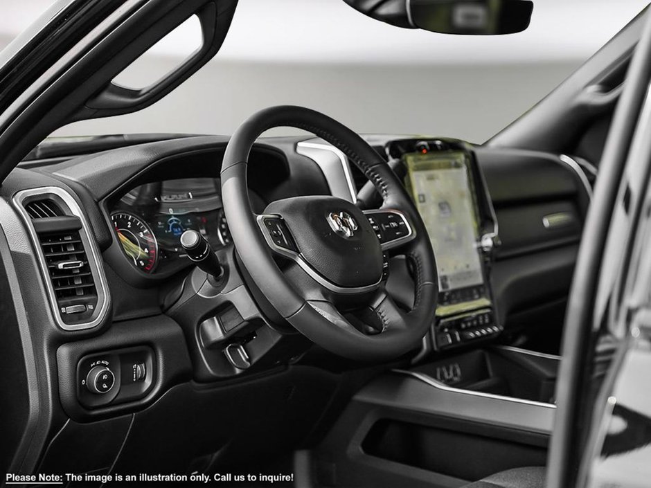 2024 Ram 3500 BIG HORN IN DIAMOND BLACK EQUIPPED WITH A 6.7L CUMMINS TURBO DIESEL I6 , 4X4 , 6SPD AUTO , REAR AUTO LVL AIR SUSPENSION , ALPINE-9