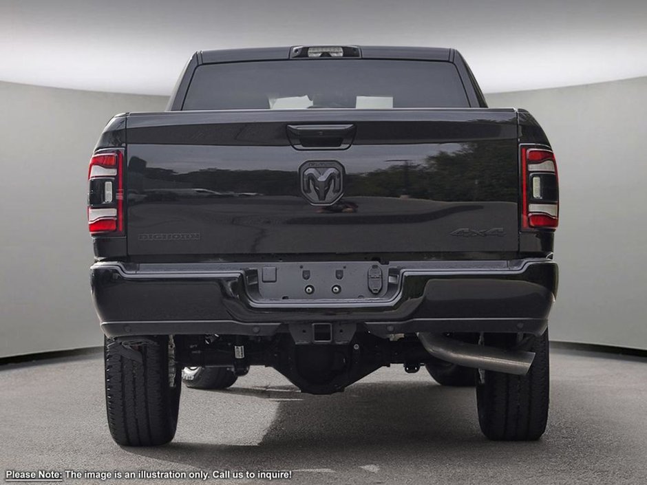 2024 Ram 3500 BIG HORN IN DIAMOND BLACK EQUIPPED WITH A 6.7L CUMMINS TURBO DIESEL I6 , 4X4 , 6SPD AUTO , REAR AUTO LVL AIR SUSPENSION , ALPINE-4