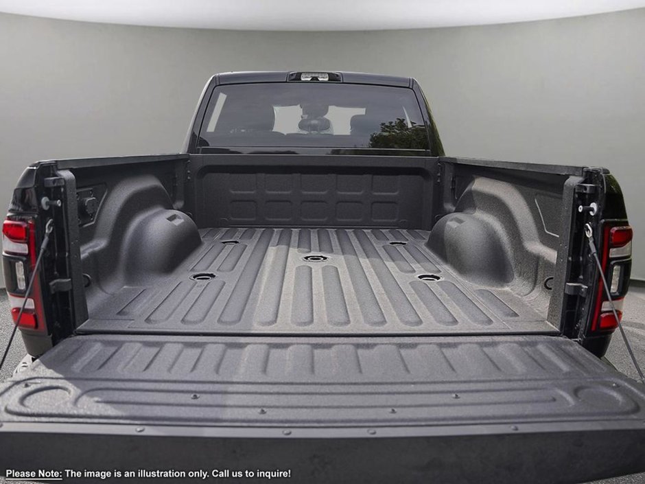 2024 Ram 3500 BIG HORN IN DIAMOND BLACK EQUIPPED WITH A 6.7L CUMMINS TURBO DIESEL I6 , 4X4 , 6SPD AUTO , REAR AUTO LVL AIR SUSPENSION , ALPINE-6