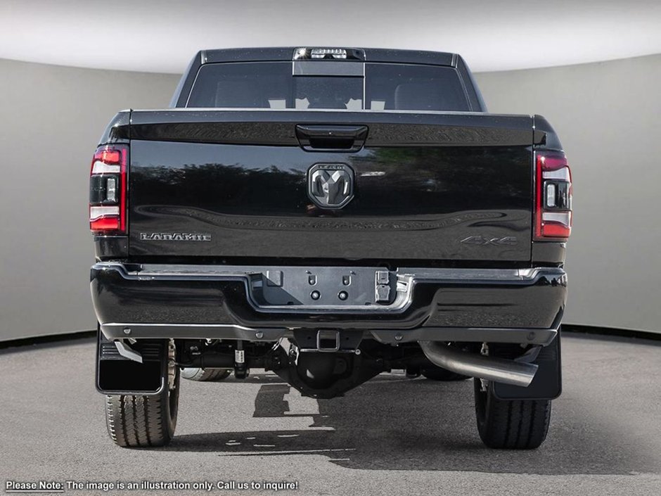 2024 Ram 3500 LARAMIE NIGHT EDITION IN DIAMOND BLACK EQUIPPED WITH A 6.7L CUMMINS HO TURBO DIESEL I6 , 4X4 , 6SPD AISIN HD AUTO , LARAMIE LVL-4