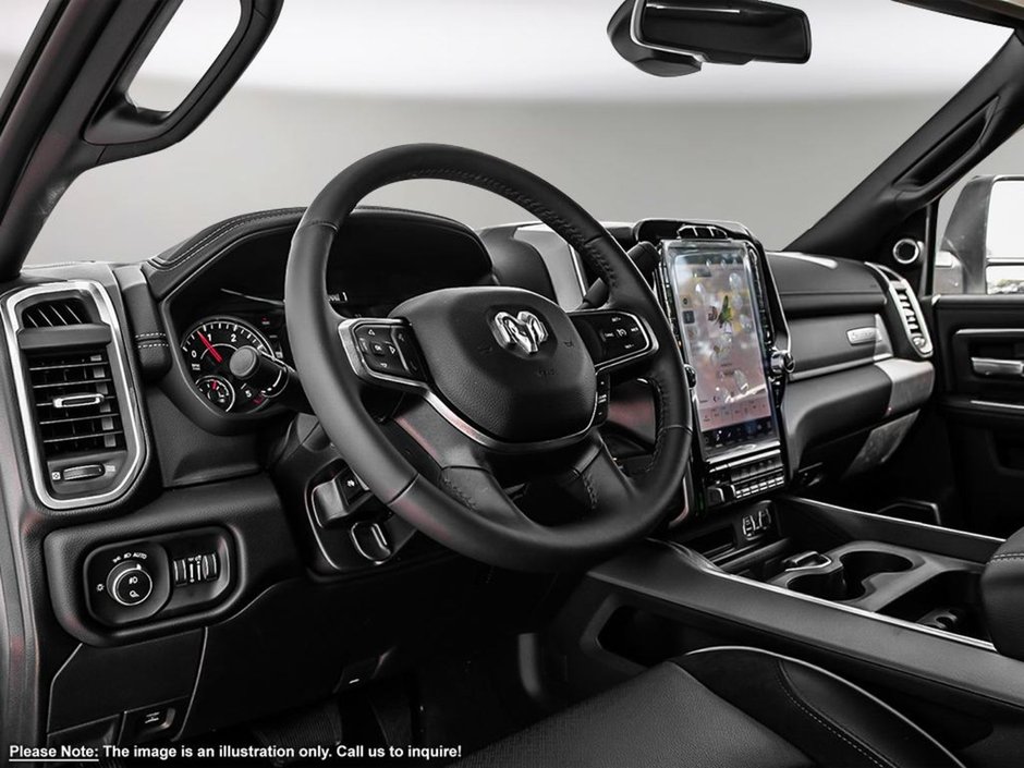 2024 Ram 3500 LARAMIE NIGHT EDITION IN BRIGHT WHITE EQUIPPED WITH A 6.7L CUMMINS HO TURBO DIESEL I6 , 4X4 , 6SPD AISIN HD AUTO , LARAMIE LVL B-10