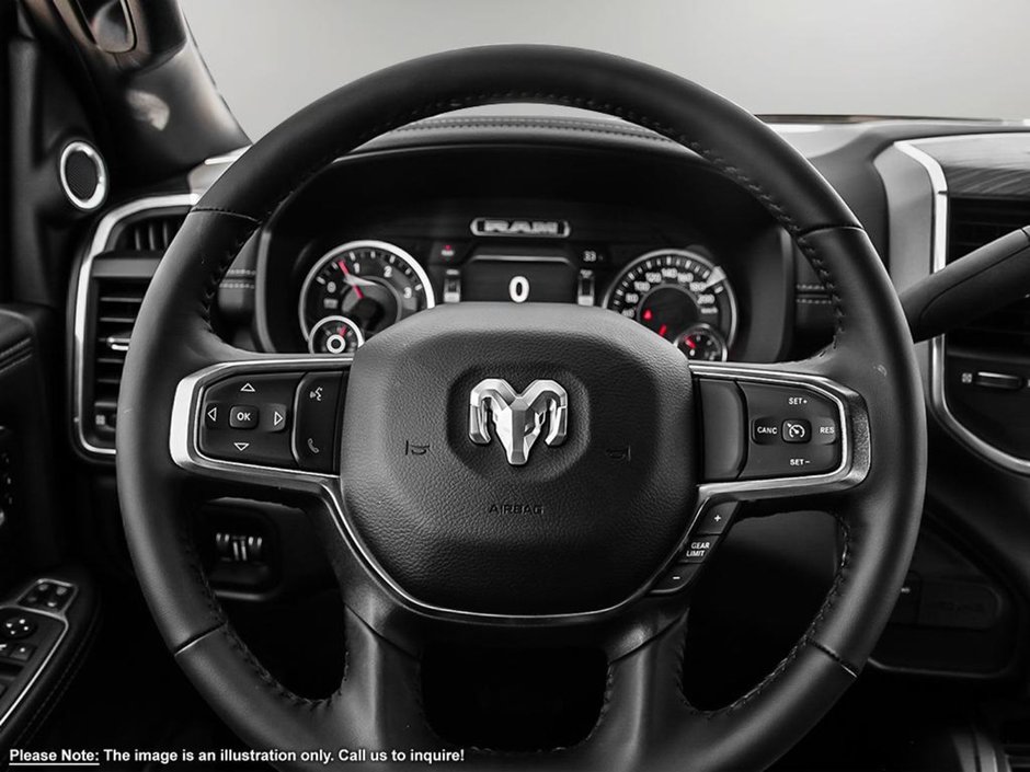 2024 Ram 3500 LARAMIE NIGHT EDITION IN BRIGHT WHITE EQUIPPED WITH A 6.7L CUMMINS HO TURBO DIESEL I6 , 4X4 , 6SPD AISIN HD AUTO , LARAMIE LVL B-11