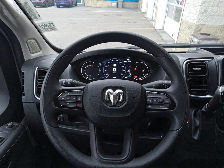 2025 Ram ProMaster Cargo Van SLT HIGH ROOF IN BRIGHT WHITE EQUIPPED WITH A 3.6L V6 , FWD , 9SPD AUTO , REAR HINGED DOORS W/FIXED GLASS , ADV CRUISE , REMOTE-15