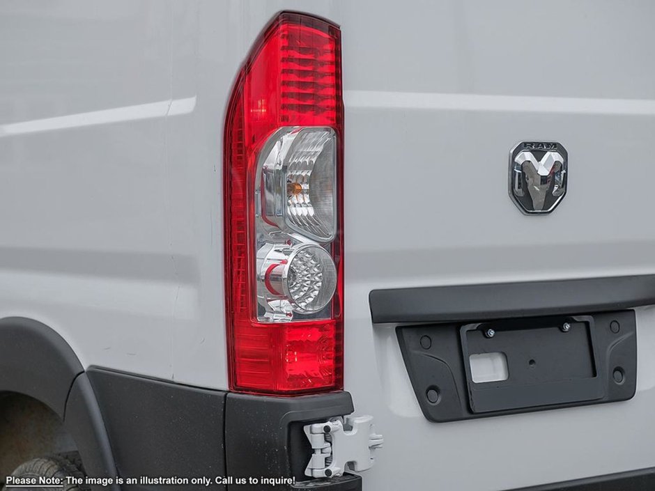 2025 Ram ProMaster Cargo Van TRADESMAN HIGH ROOF IN BRIGHT WHITE EQUIPPED WITH A 3.6L V6 , 9SPD AUTO , FWD , REAR HINGED DOORS W/FIXED GLASS , FCW , BACKUP C-8