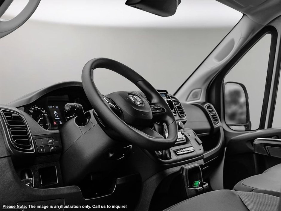 2025 Ram ProMaster Cargo Van TRADESMAN HIGH ROOF IN BRIGHT WHITE EQUIPPED WITH A 3.6L V6 , 9SPD AUTO , FWD , REAR HINGED DOORS W/FIXED GLASS , FCW , BACKUP C-9