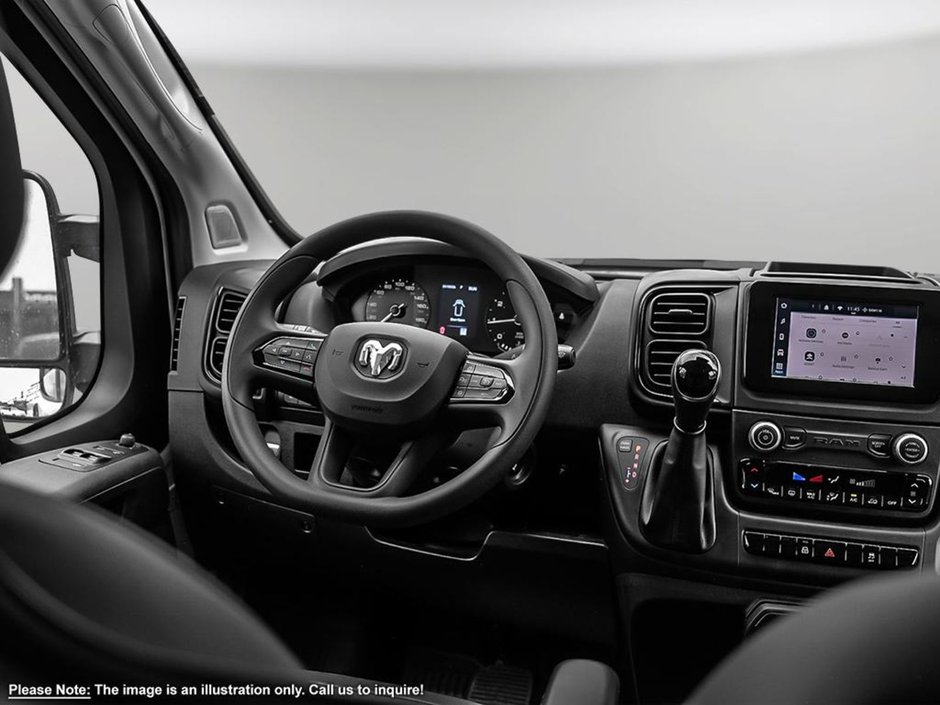 2025 Ram ProMaster Cargo Van TRADESMAN HIGH ROOF IN BRIGHT WHITE EQUIPPED WITH A 3.6L V6 , 9SPD AUTO , FWD , REAR HINGED DOORS W/FIXED GLASS , FCW , BACKUP C-20