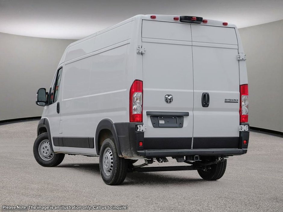 2025 Ram ProMaster Cargo Van TRADESMAN HIGH ROOF IN BRIGHT WHITE EQUIPPED WITH A 3.6L V6 , 9SPD AUTO , FWD , REAR HINGED DOORS W/FIXED GLASS , FCW , BACKUP C-3
