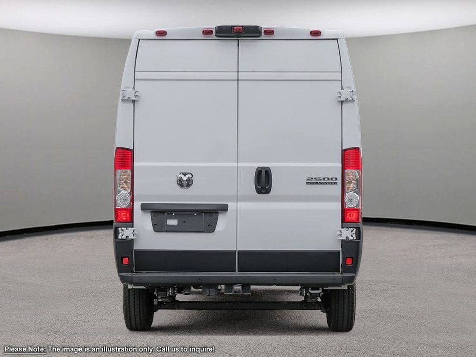 2025 Ram ProMaster Cargo Van TRADESMAN HIGH ROOF IN BRIGHT WHITE EQUIPPED WITH A 3.6L V6 , 9SPD AUTO , FWD , REAR HINGED DOORS W/FIXED GLASS , FCW , BACKUP C-4