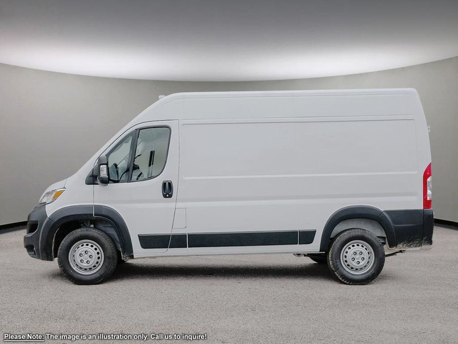 2025 Ram ProMaster Cargo Van TRADESMAN HIGH ROOF IN BRIGHT WHITE EQUIPPED WITH A 3.6L V6 , 9SPD AUTO , FWD , REAR HINGED DOORS W/FIXED GLASS , FCW , BACKUP C-2