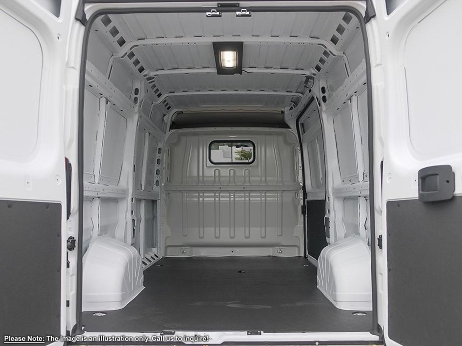 2025 Ram ProMaster Cargo Van TRADESMAN HIGH ROOF IN BRIGHT WHITE EQUIPPED WITH A 3.6L V6 , 9SPD AUTO , FWD , REAR HINGED DOORS W/FIXED GLASS , FCW , BACKUP C-5
