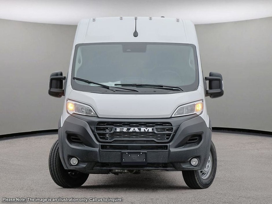 2025 Ram ProMaster Cargo Van TRADESMAN HIGH ROOF IN BRIGHT WHITE EQUIPPED WITH A 3.6L V6 , 9SPD AUTO , FWD , REAR HINGED DOORS W/FIXED GLASS , FCW , BACKUP C-1