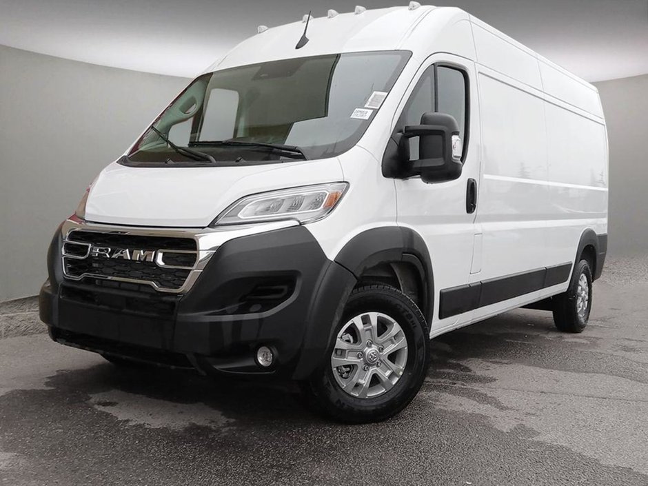 2025 Ram ProMaster Cargo Van SLT HIGH ROOF IN BRIGHT WHITE EQUIPPED WITH A 3.6L V6 , FWD , 9SPD AUTO , BACKUP CAM , FCW , APPLE CARPLAY/ANDROID AUTO , BLUETO-0