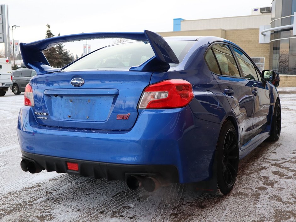2019 Subaru WRX STI IN BLUE EQUIPPED WITH A 2.5L TURBO H4 , AWD , 6SPD MANUAL , RECARO BUCKET SEATS , SPOILER , QUATTRO EXHAUST , HOOD SCOOP , A-10