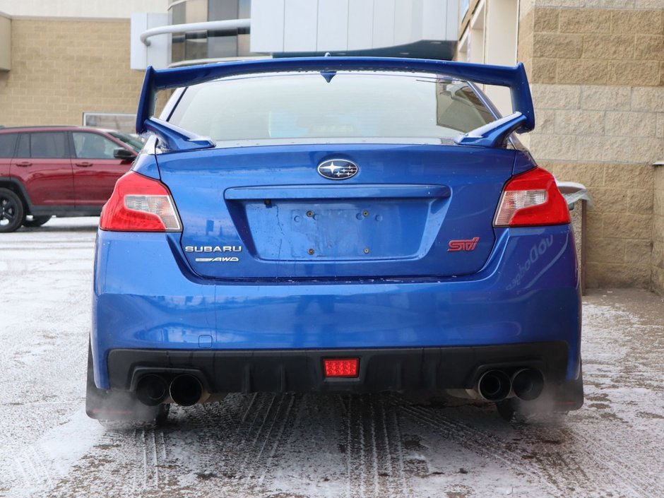 2019 Subaru WRX STI IN BLUE EQUIPPED WITH A 2.5L TURBO H4 , AWD , 6SPD MANUAL , RECARO BUCKET SEATS , SPOILER , QUATTRO EXHAUST , HOOD SCOOP , A-9