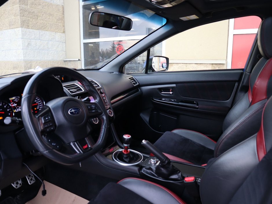 2019 Subaru WRX STI IN BLUE EQUIPPED WITH A 2.5L TURBO H4 , AWD , 6SPD MANUAL , RECARO BUCKET SEATS , SPOILER , QUATTRO EXHAUST , HOOD SCOOP , A-15