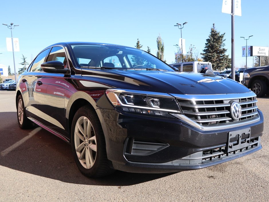 2021 Volkswagen Passat HIGHLINE IN BLACK EQUIPPED WITH A 2.0L TURBO I4 , FWD , 6SPD AUTO , PREMIUM SYNTHETIC LEATHER HEATED SEATS , DUAL ZONE AC , BACK-10