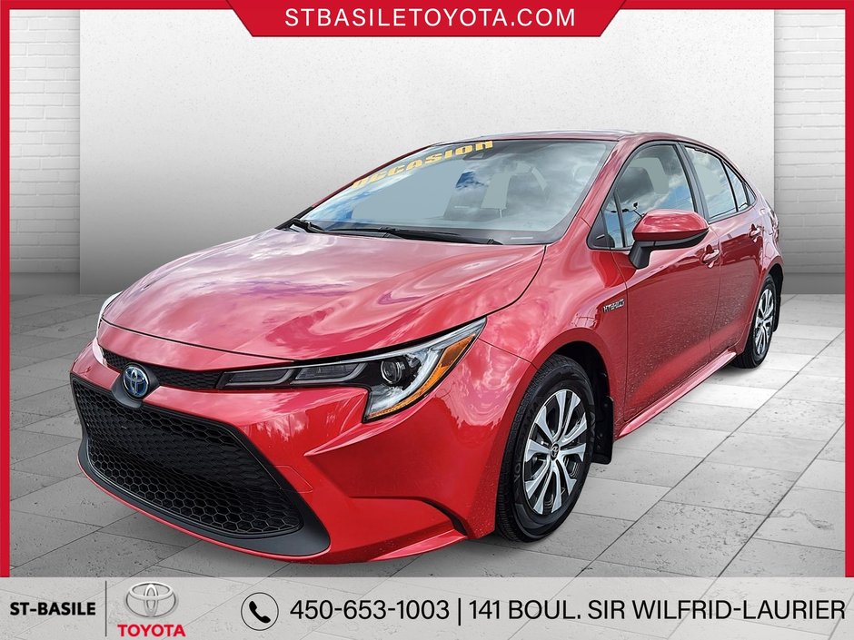 Toyota COROLLA HYBRIDE LE PREMIUM INTERIEUR CUIR VOLANT SIEGES CHAUFFANT 2020 à Saint-Basile-Le-Grand, Québec