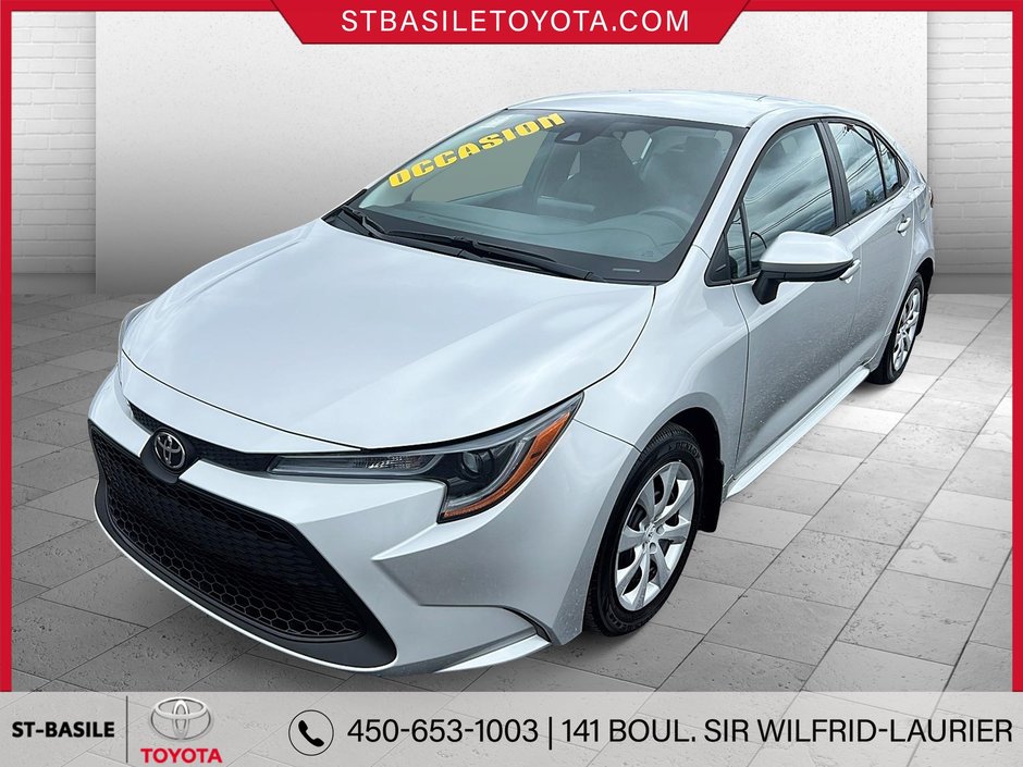 Toyota Corolla LE SIEGES CHAUFFANTS CAMERA RECUL BLUETOOTH 2022 à Saint-Basile-Le-Grand, Québec